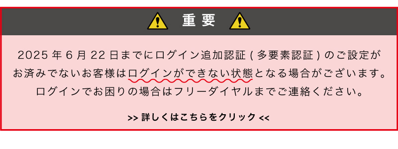 ログイン追加認証