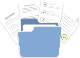 複数の書類のイラスト